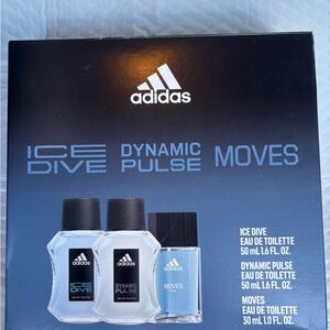 Adidas Ice Dive, Dynamic Pulse, and Moves Fragrance Trio